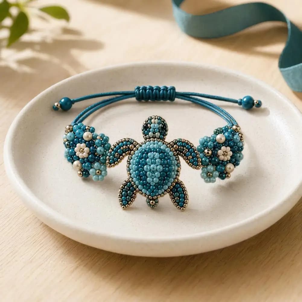 DIY Beaded Bracelet Making Kit With Colorful Beads