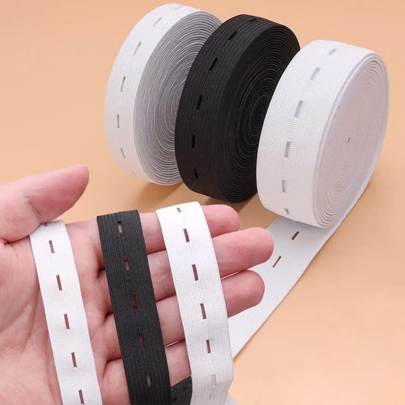 Elastic Sewing Bands with Buttonhole
