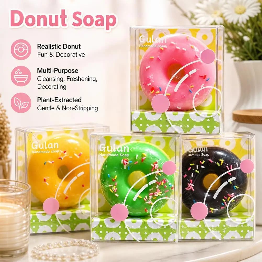 Donut Bath Bomb with Lemon Scent