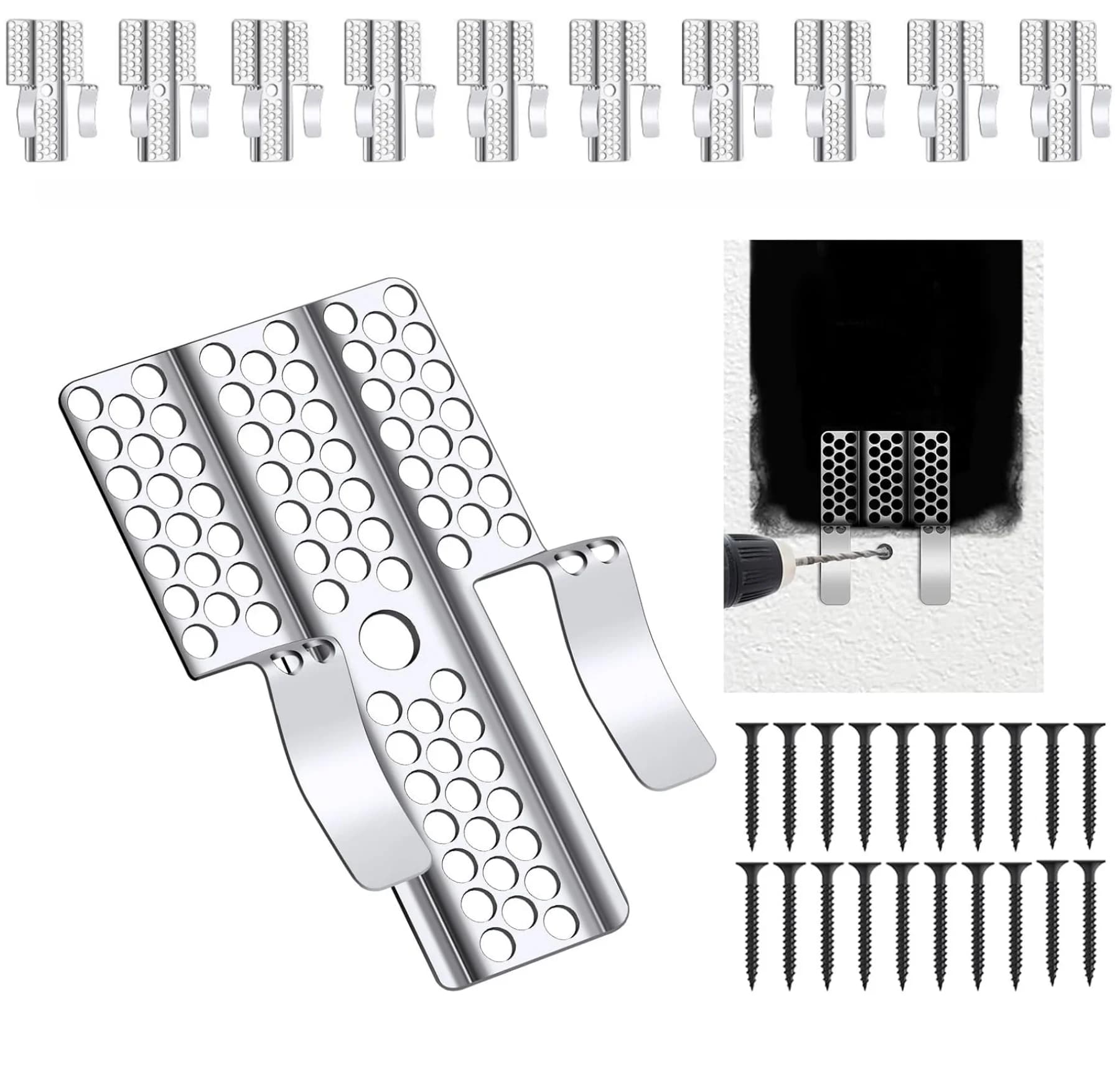 Drywall Repair Clips with Screws