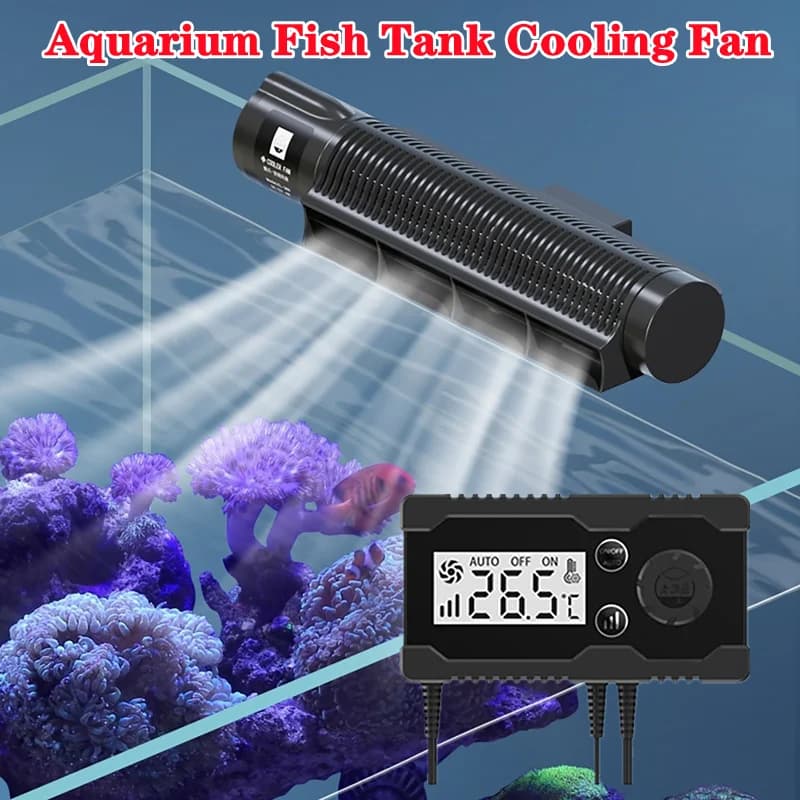 Aquarium Fish Tank Cooling Fan with Controller