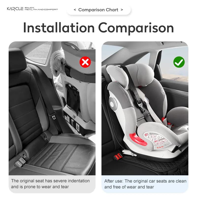 Car Seat Safety Protector Leather Pad