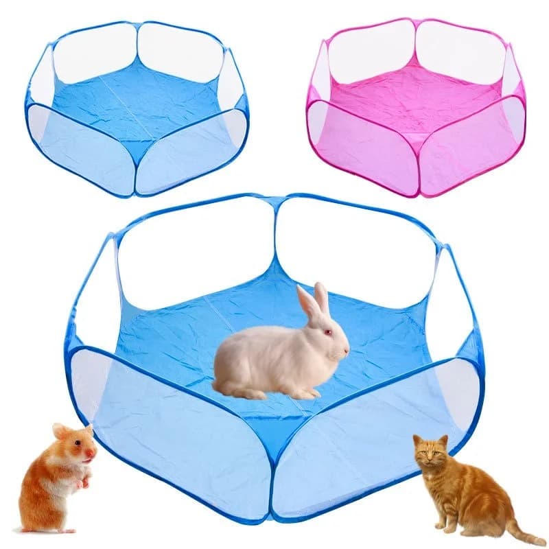 Pet Playpen Portable Open Indoor Outdoor Small Animal Cage