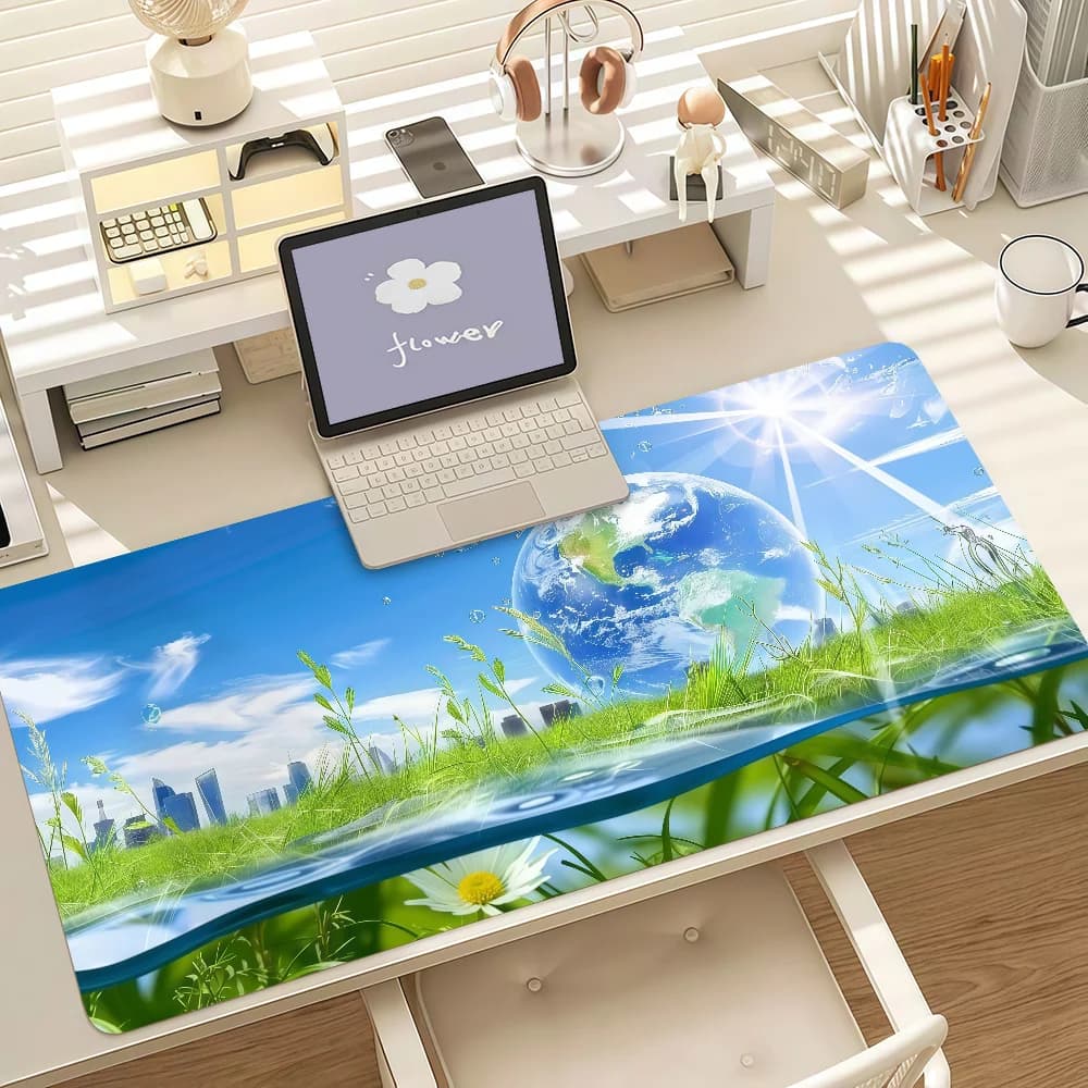 Large Gaming Mouse Pad with Stitched Edges