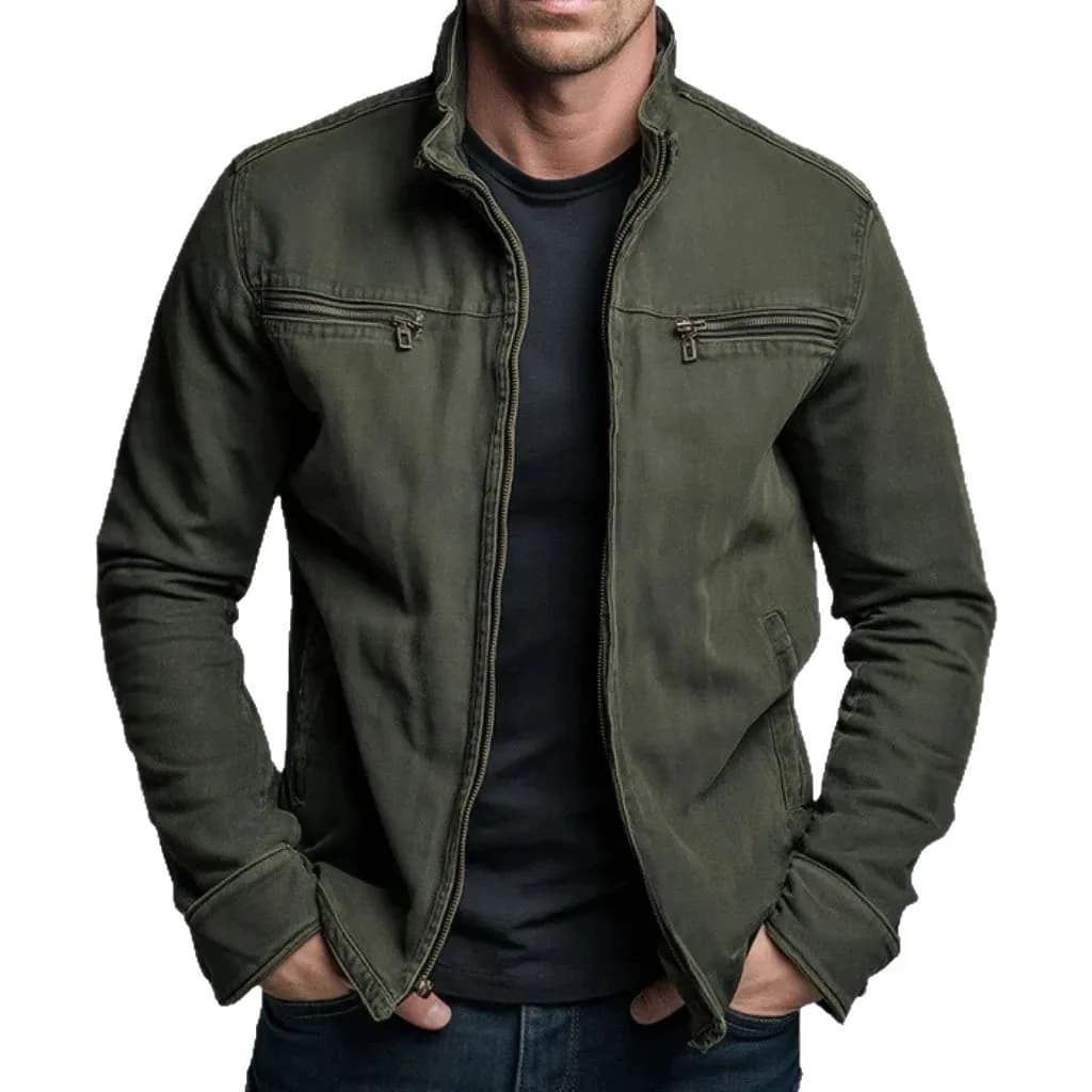 Men's Retro Casual Long Sleeve Jacket