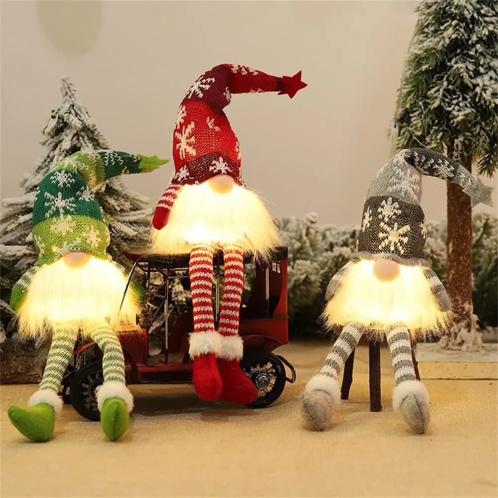 Glowing Christmas Dwarf Doll Light Ornaments