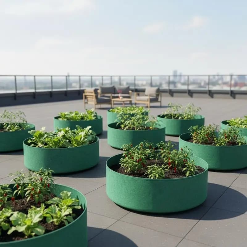Circular Felt Garden Grow Bag