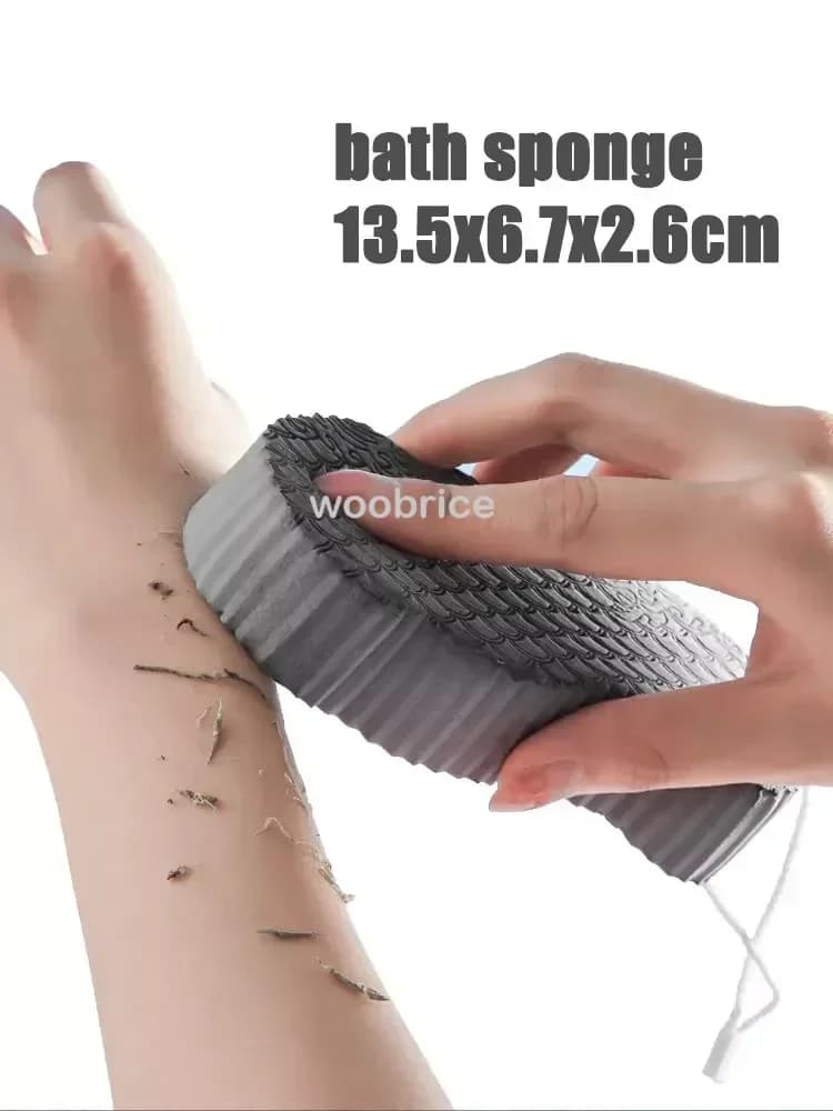 Non-Slip Massage Shower Mat with Exfoliating Brush