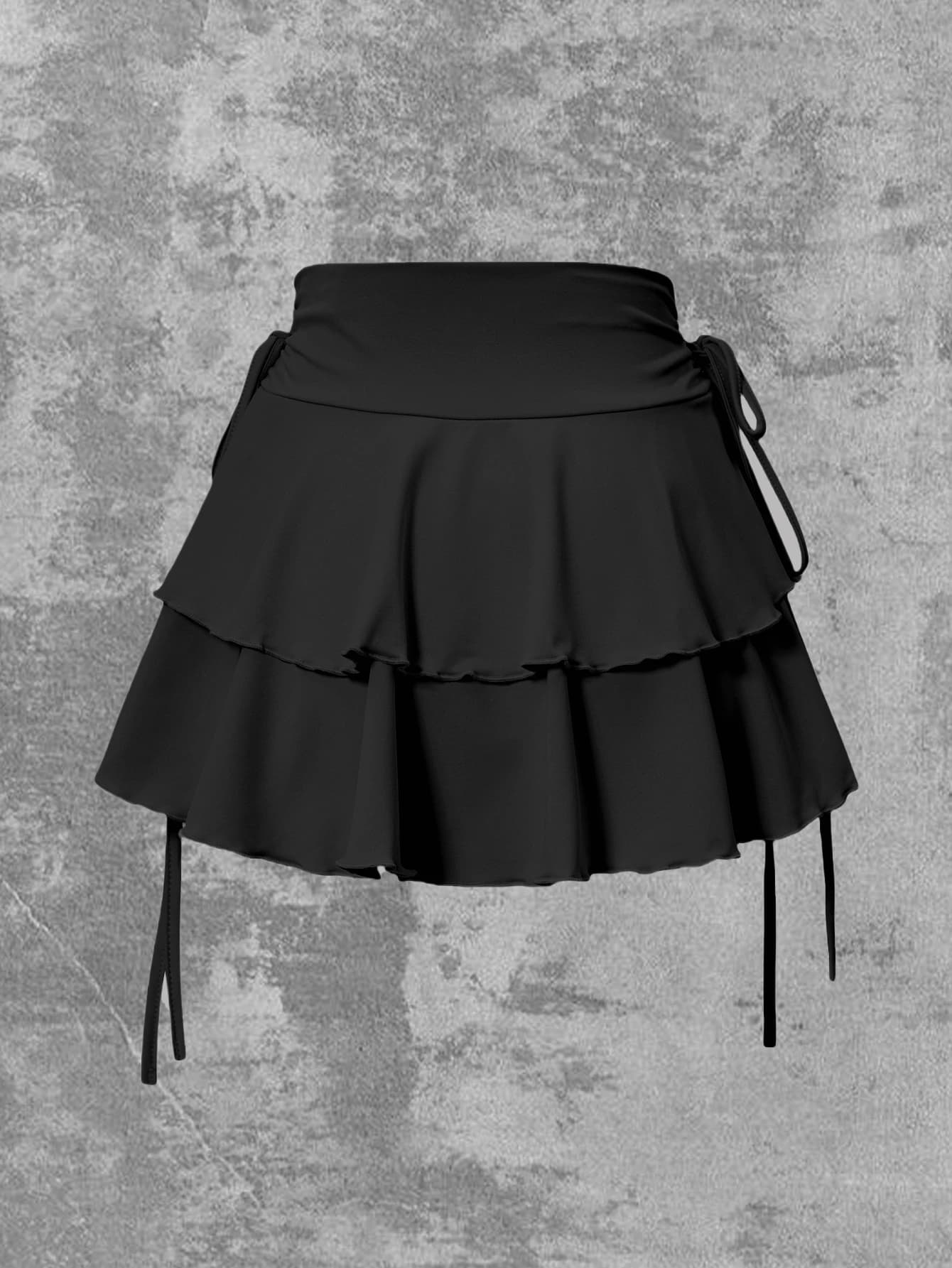Women's Solid High Waist Slim Fit Summer Skirt