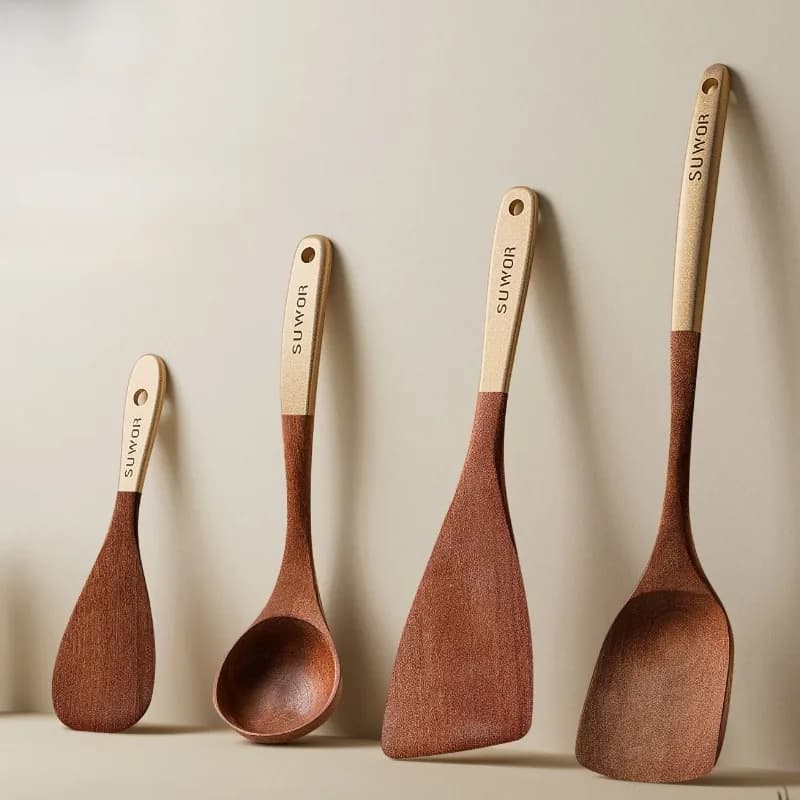 Ebony Wooden Spatula for Cooking