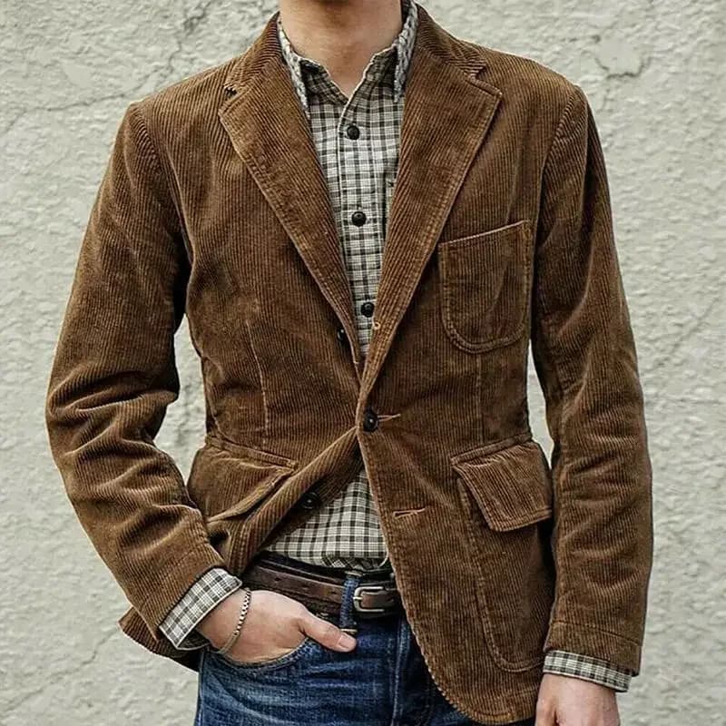 Corduroy Slim Fit Casual Blazer