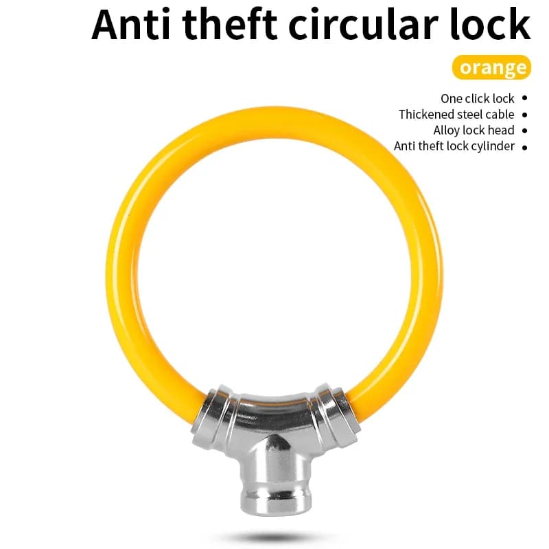 Portable Zinc Alloy Cable Bike Lock