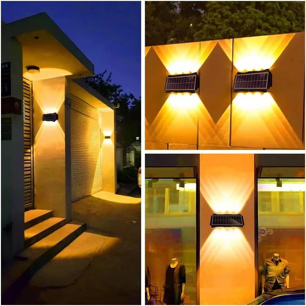 Solar Outdoor Wall Light Up and Down Beam