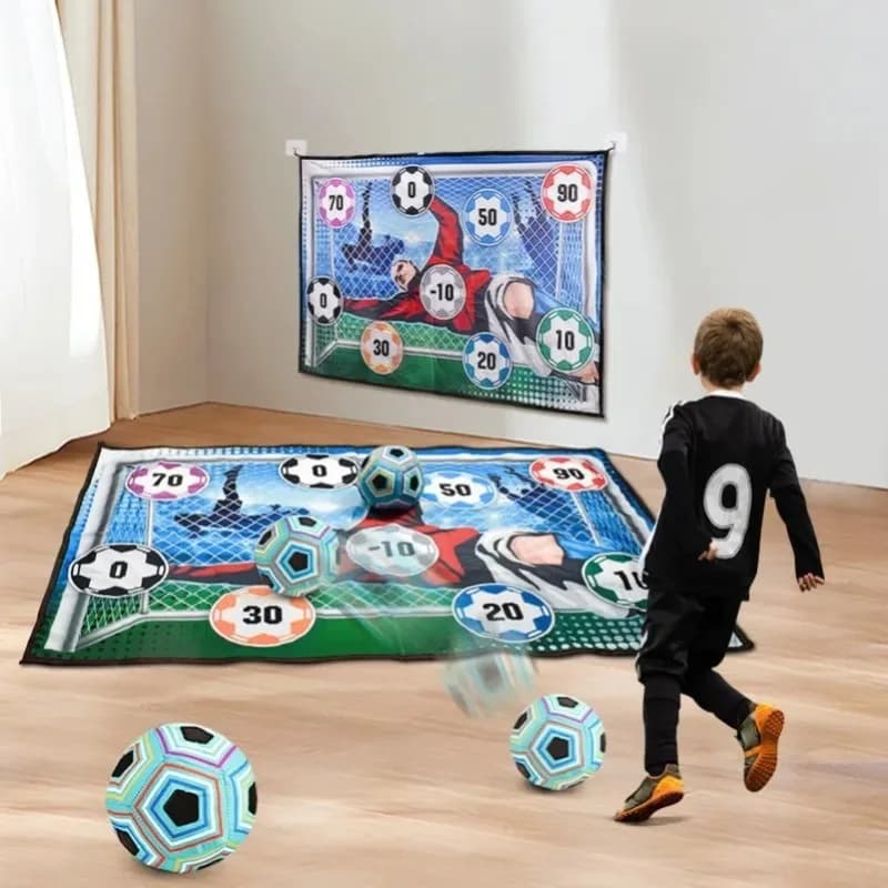 Soccer Game Mat Set With Sticky Ball
