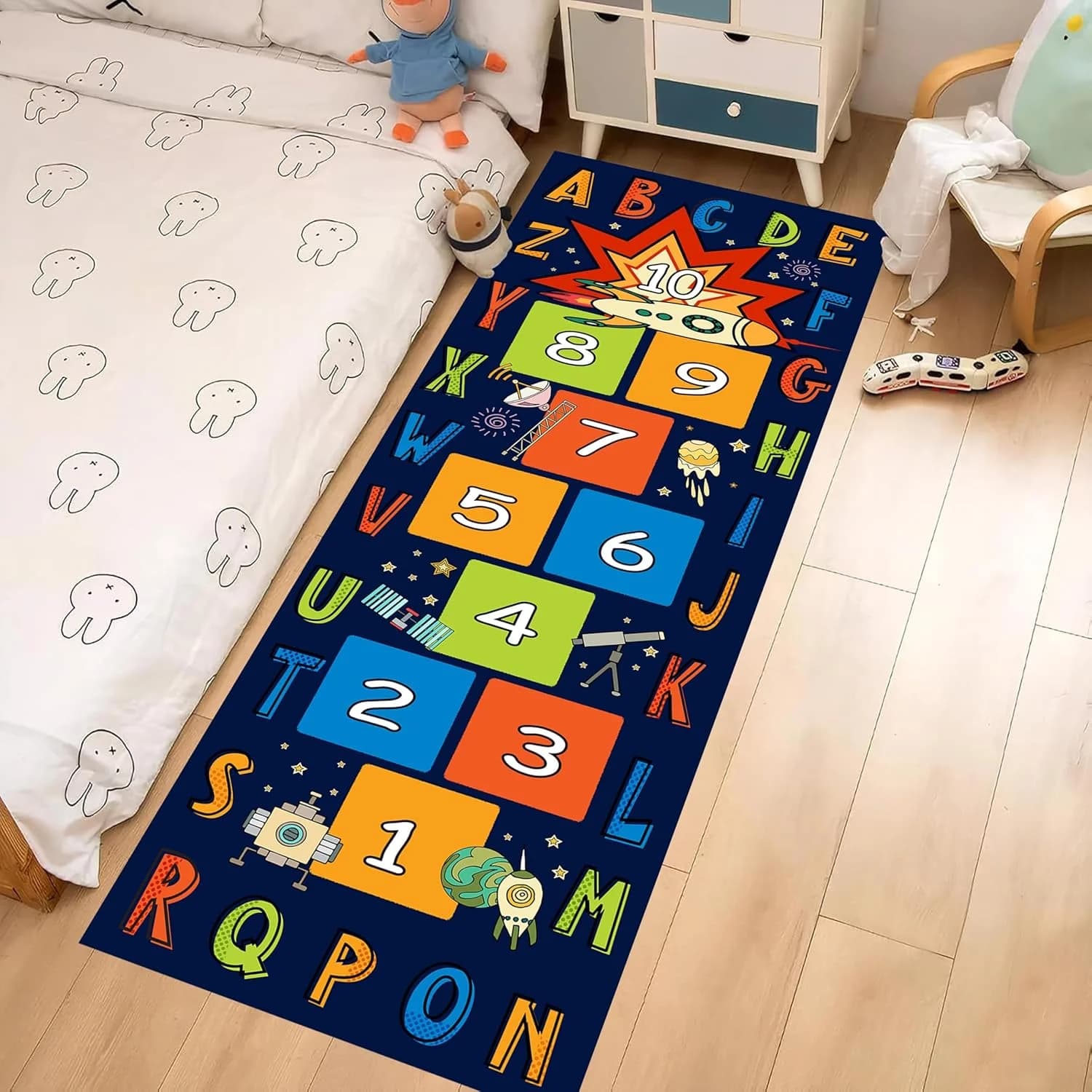Hopscotch Learning Runner Rug