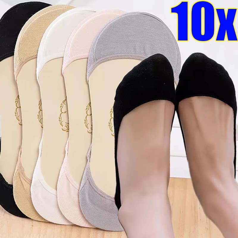 Women's Cotton Invisible Ankle Socks