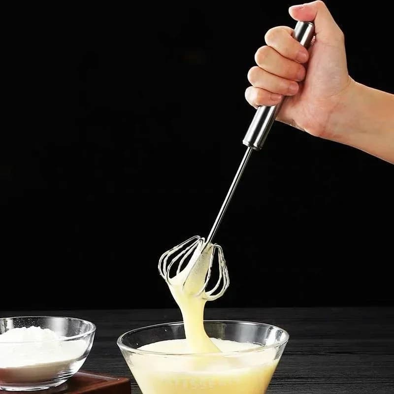 Stainless Steel Semi-Automatic Push Whisk