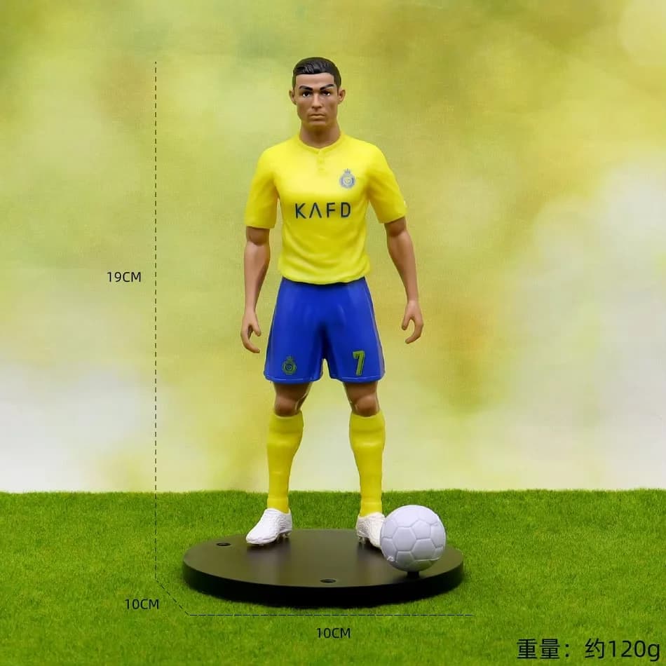 Soccer Player Action Figure with Base and Ball