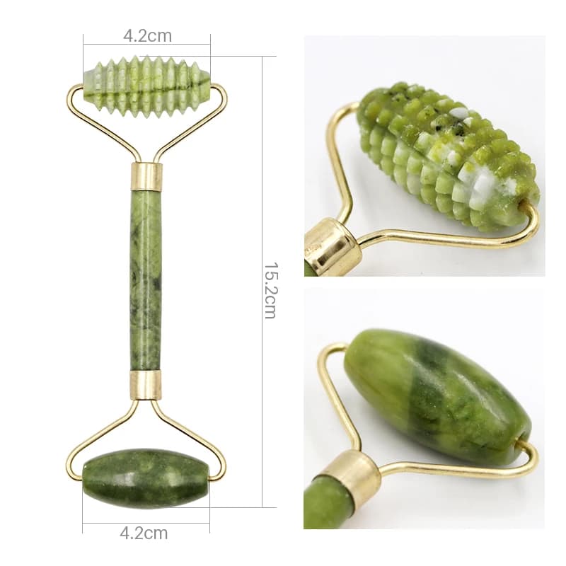 Natural Jade Double-Head Face Roller