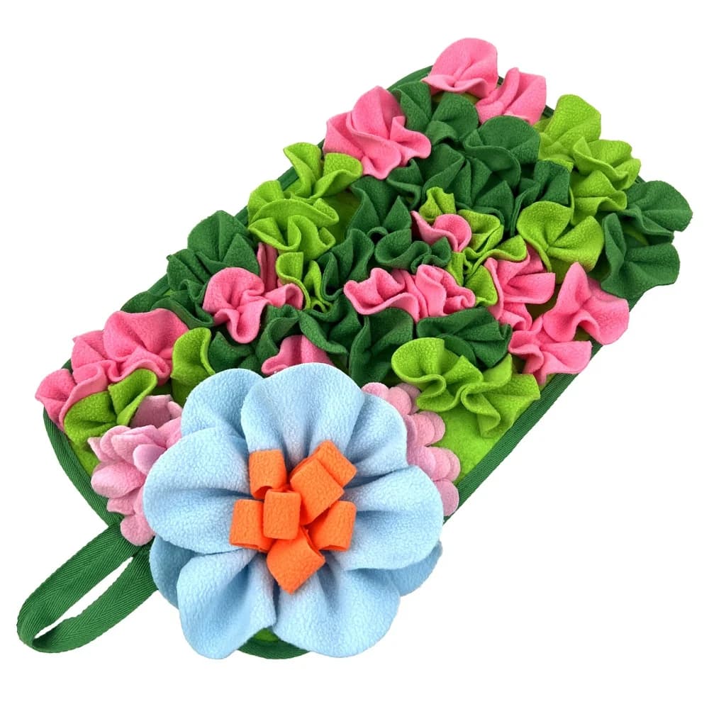 Small Animal Feeding Mat with Floral Design