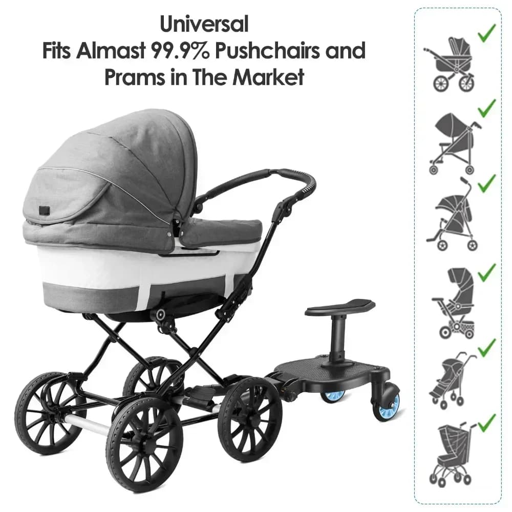 Universal Stroller Step Board with Seat