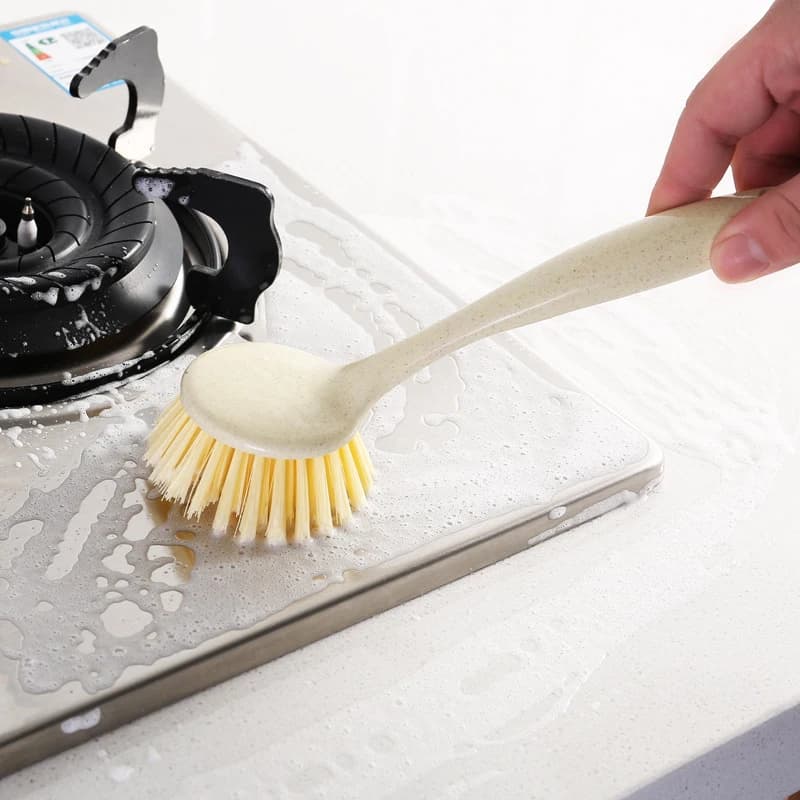 Cleaning Brush Household Decontamination Pot Washing Dishwashing Brush Hanging Sink Stove Long Handle Cleaning Tools