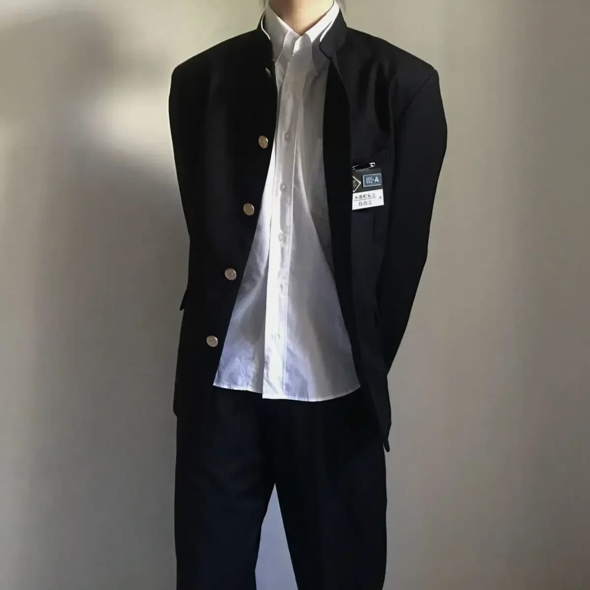 Japanese School Uniform Zhongshan Suit College Suzuki School Uniform JK Men's and Women's Class Uniform Jacket