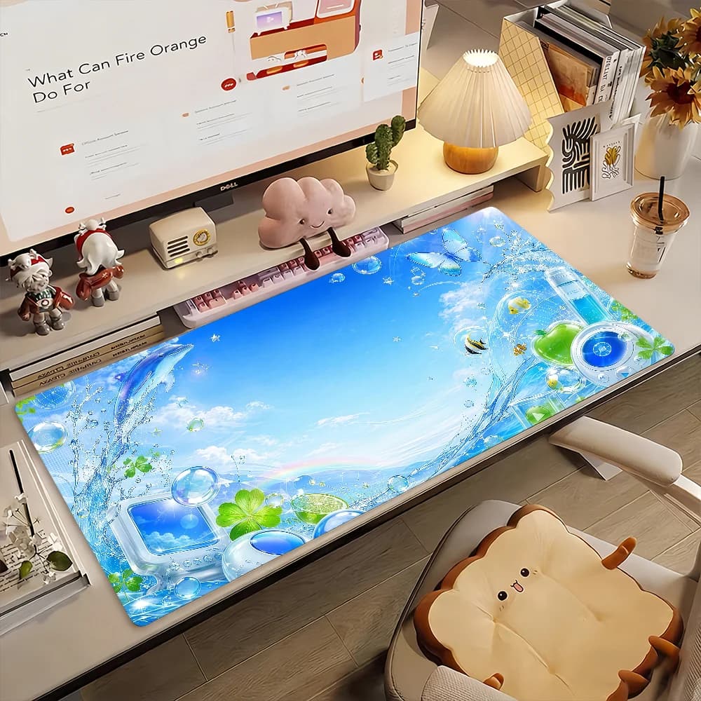 Large Gaming Mouse Pad with Stitched Edges