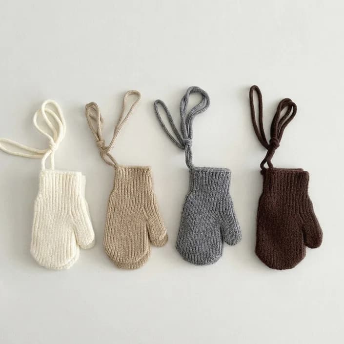 Kids Winter Knitted Mittens
