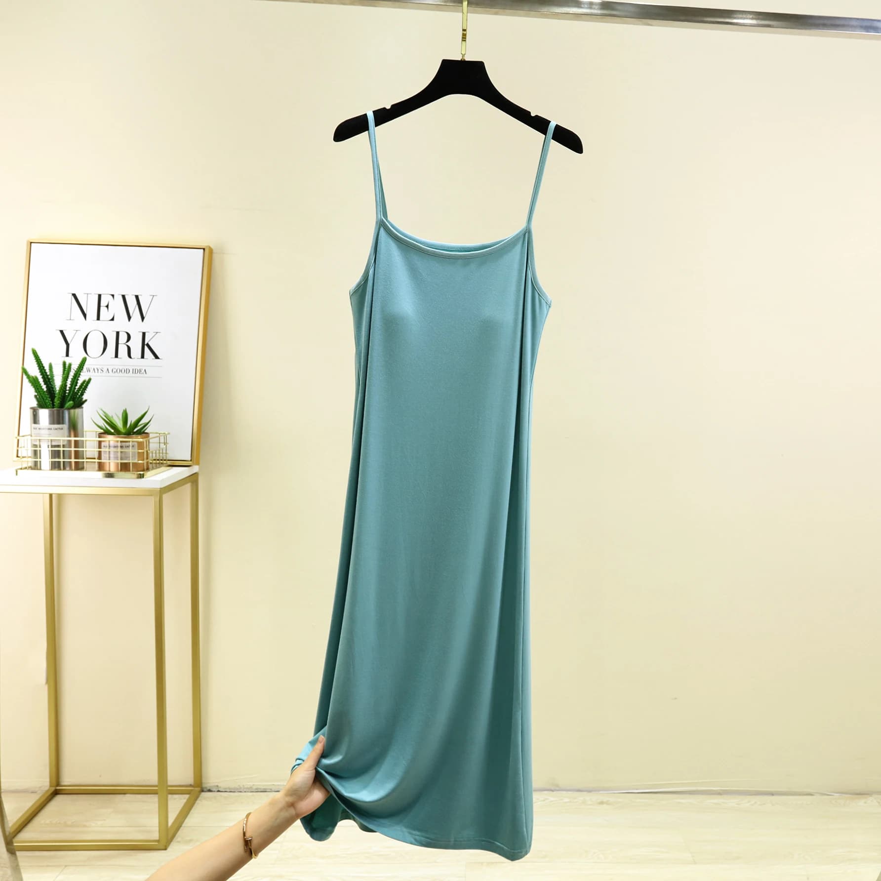 Modal Midi Dress with Built-in Bra