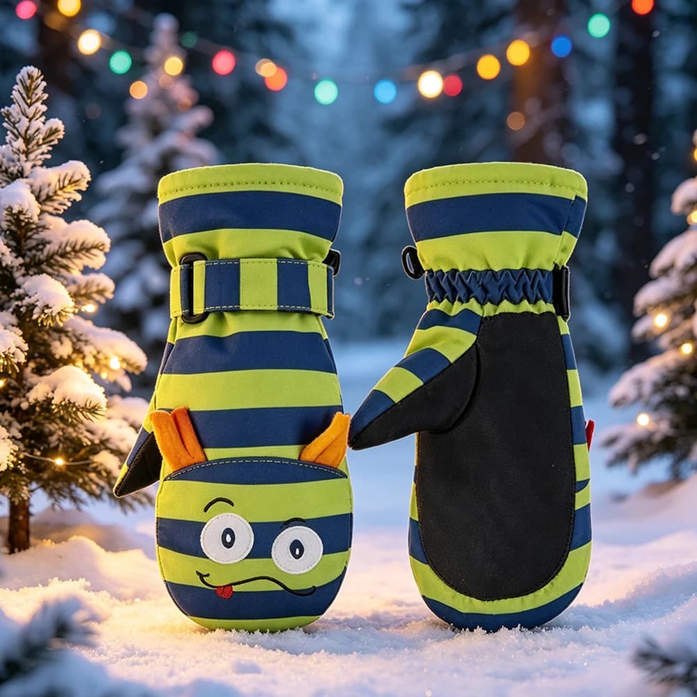 Kids Winter Mittens with Fleece Lining