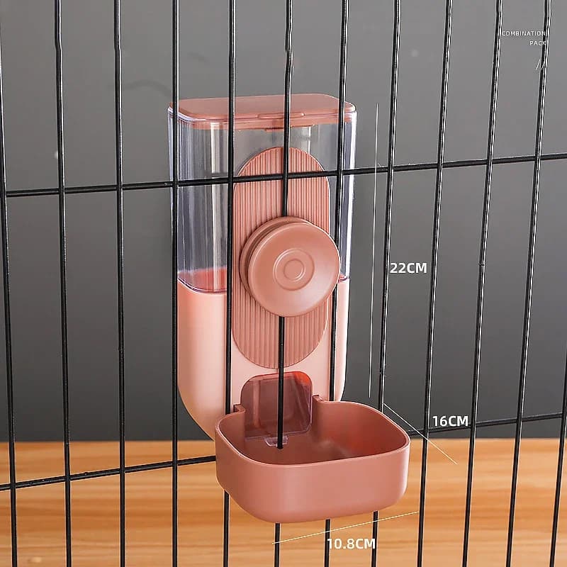 Automatic Pet Cage Feeder and Water Dispenser
