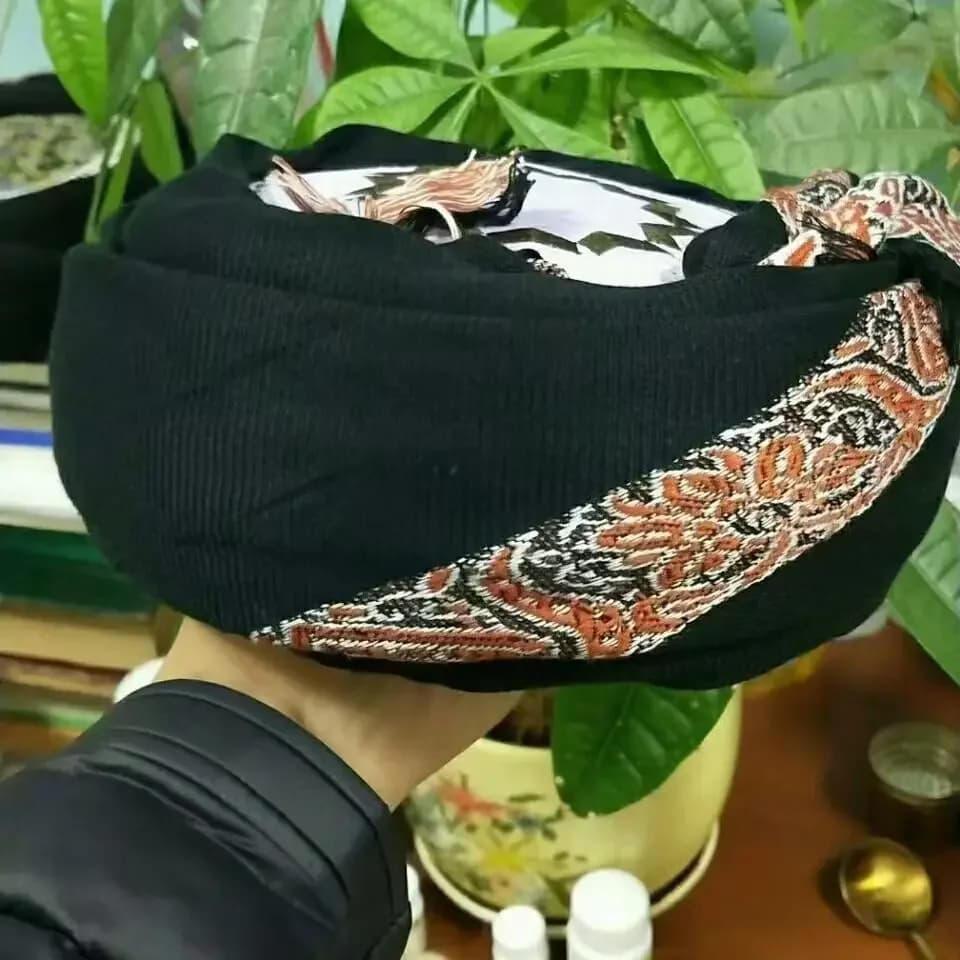 Muslim Black Scarf for Men Elegant Wrap Turkey Dubai Headscarf Ourdoor Islamic Eid Prayer Headwraps Summer Headband