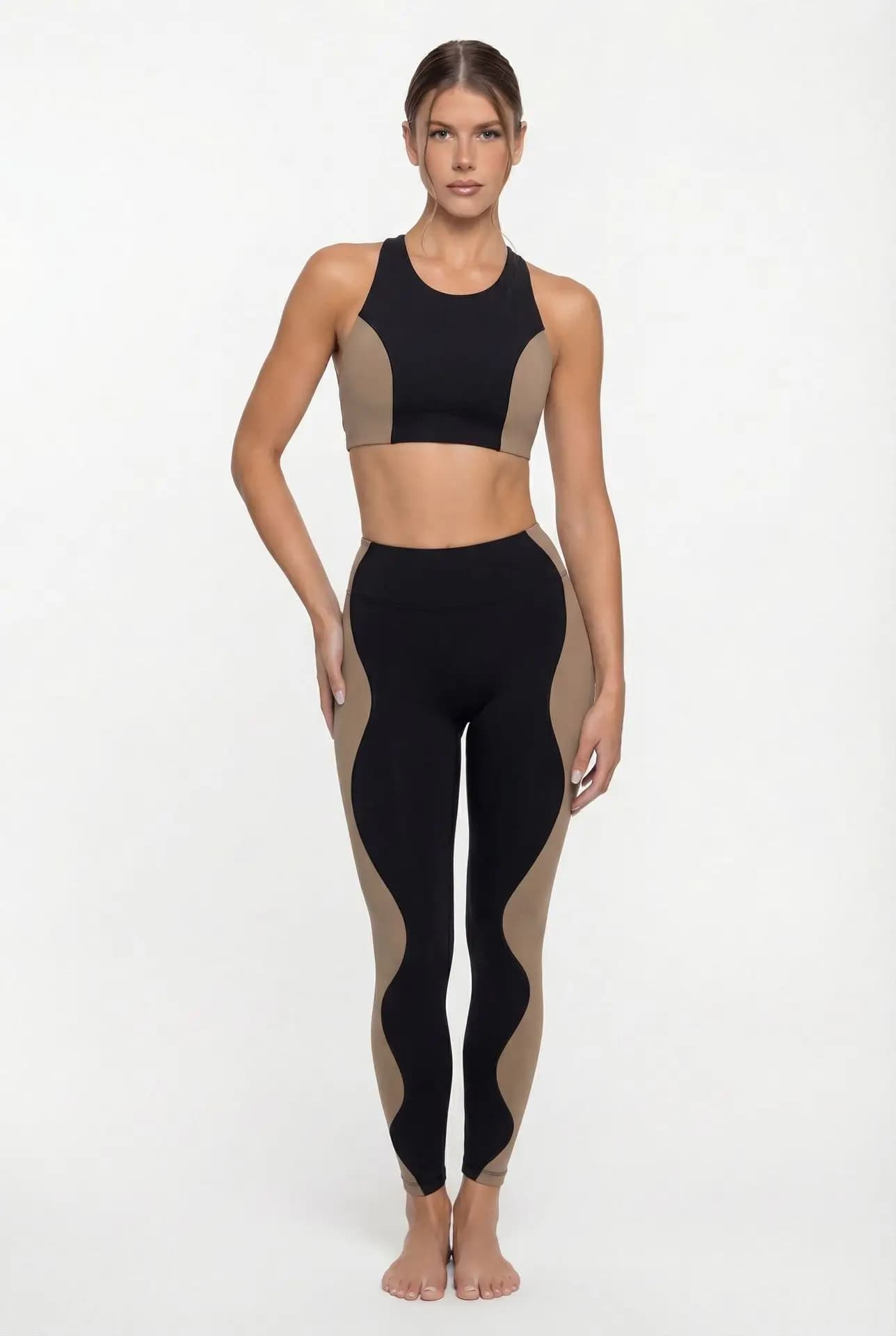 Fitness Yoga Set Crop Top High Waist Leggings Suits Women Slim Fit Summer Workout Clothes Sportswear Two Piece Sets For Woman