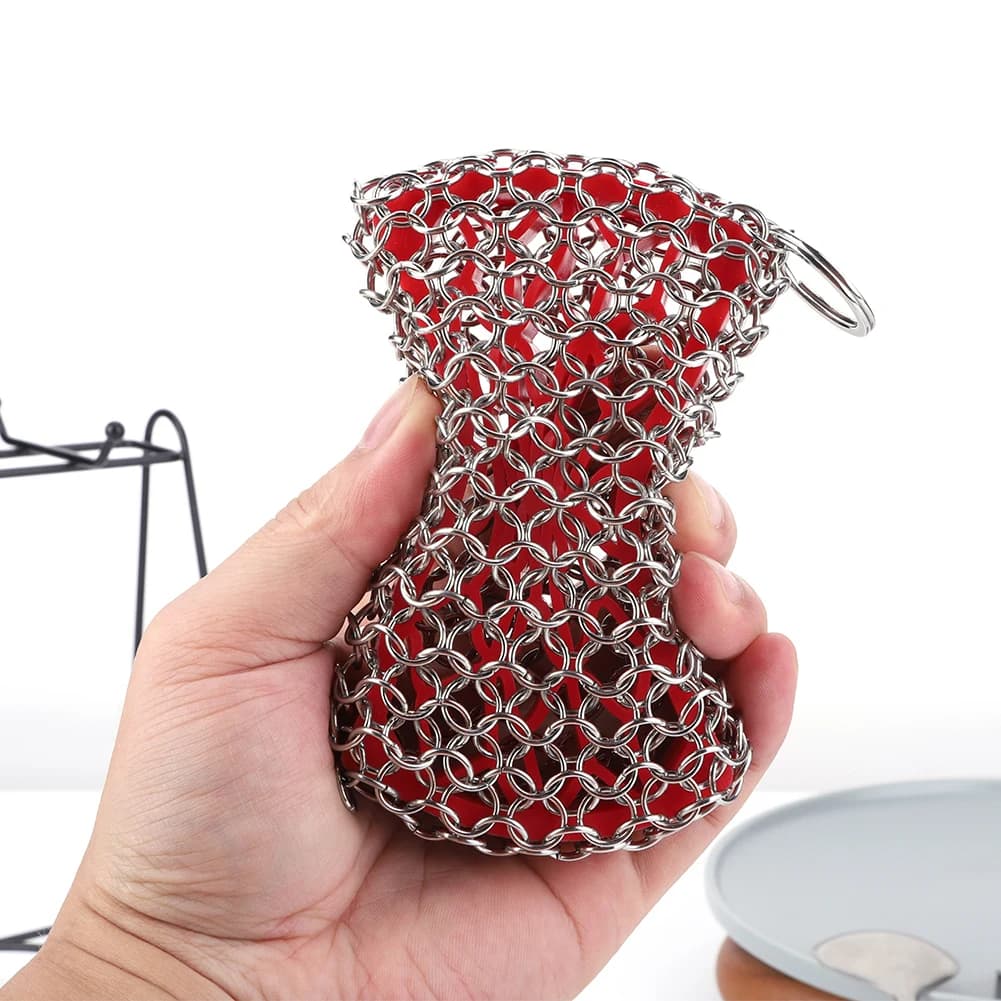 Cast Iron Chainmail Scrubber