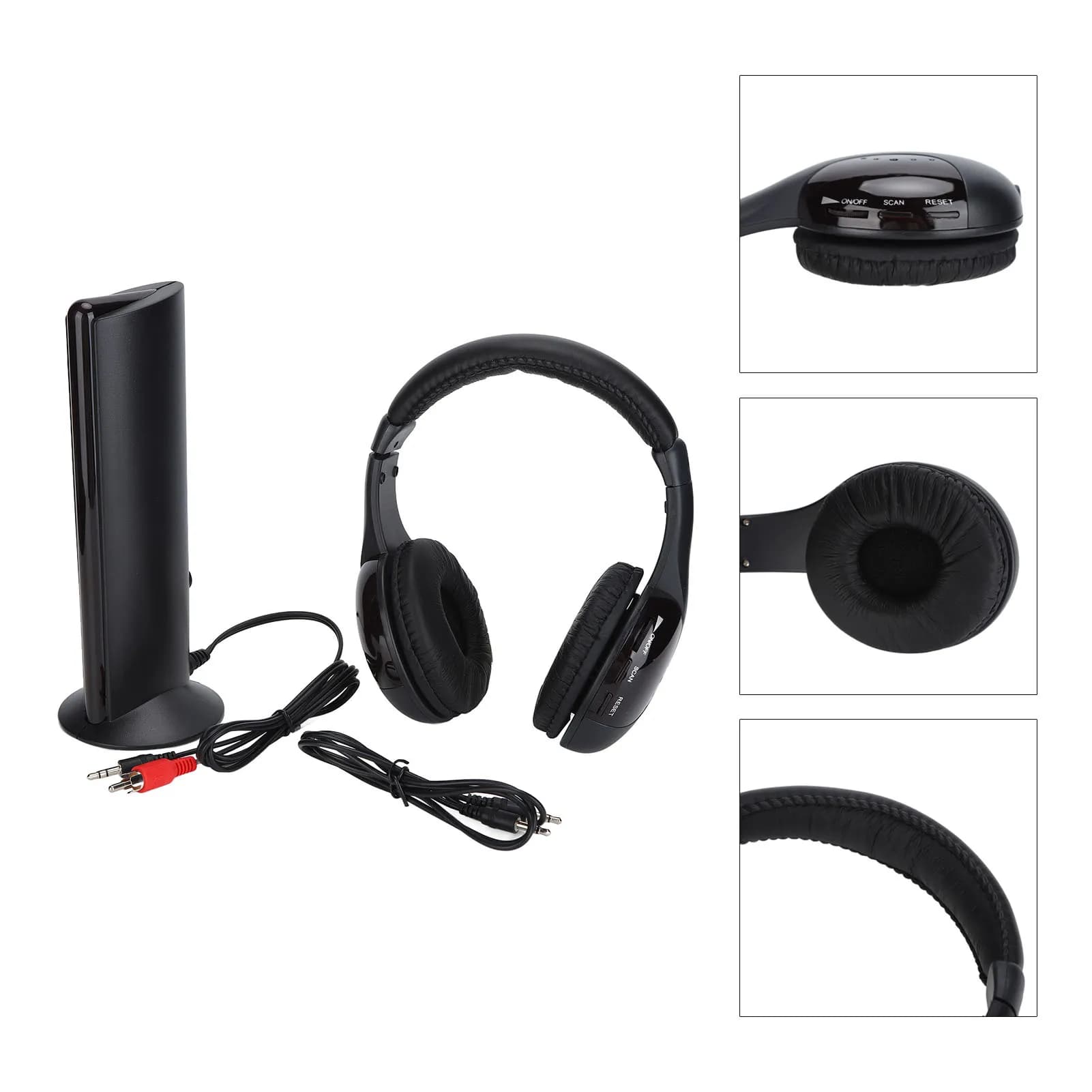 Wireless Over-Ear Headphones with FM Radio
