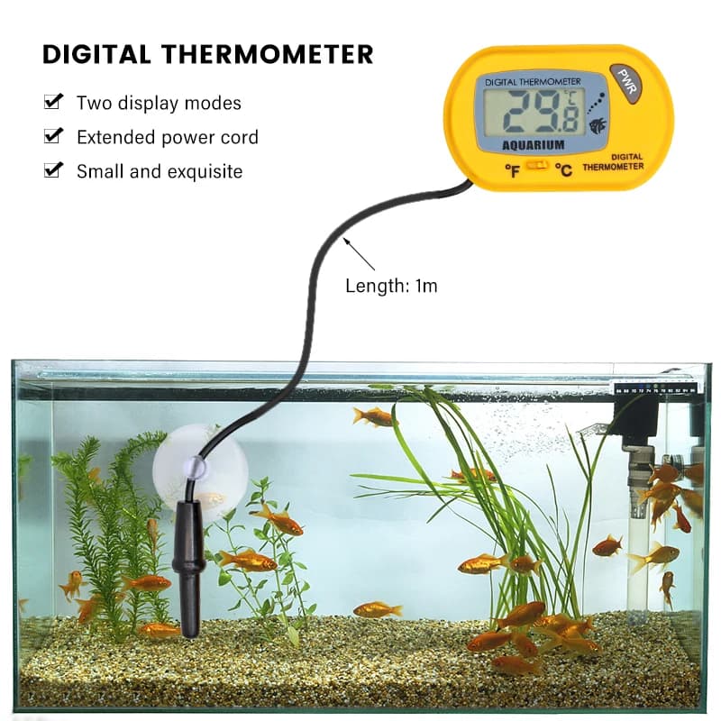 Digital Aquarium Thermometer with LCD Display