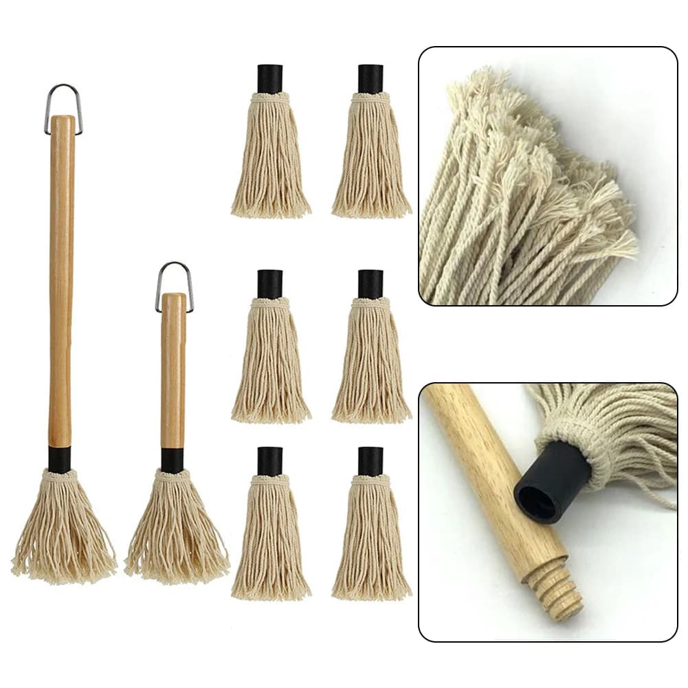 Grilling Basting Mop BBQ Tools BBQ Brush Grilling Steak Tools For BBQ Sauce Basting For Outdoor Cooking Picnic