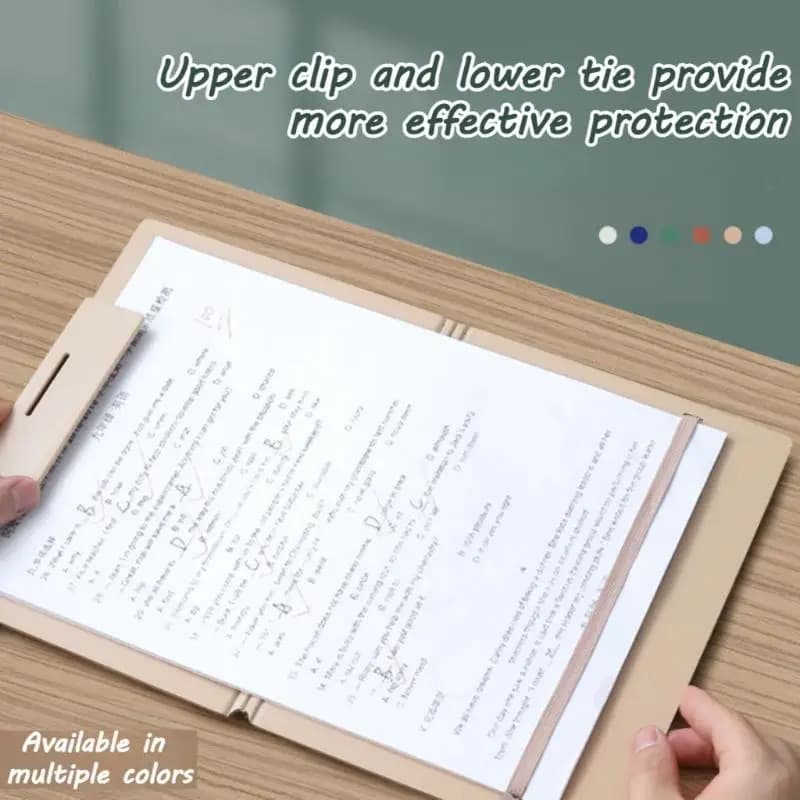A4 Waterproof File Folder with Elastic Buckle