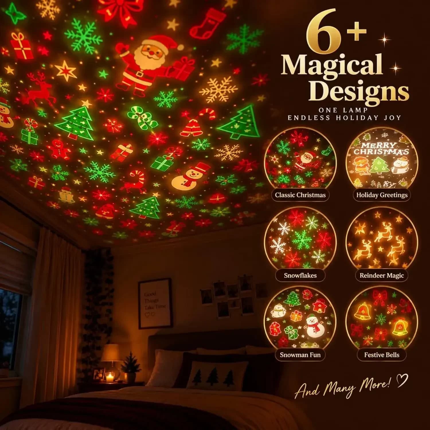 Christmas Tree Projection LED Night Lamp