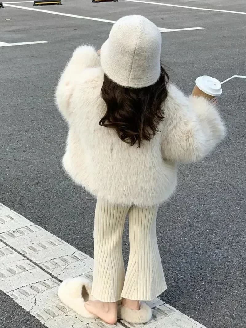 Girls Plush Winter Coat