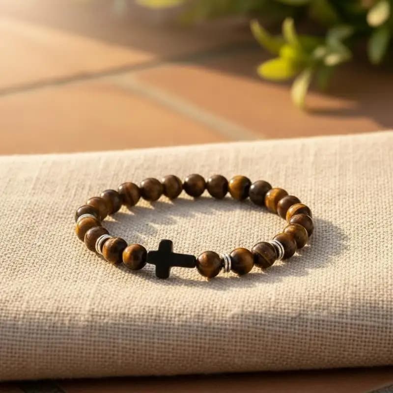 Tiger Eye Beaded Stretch Bracelet