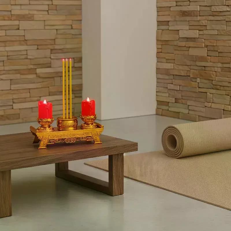 LED Prayer Candle with Swinging Wick