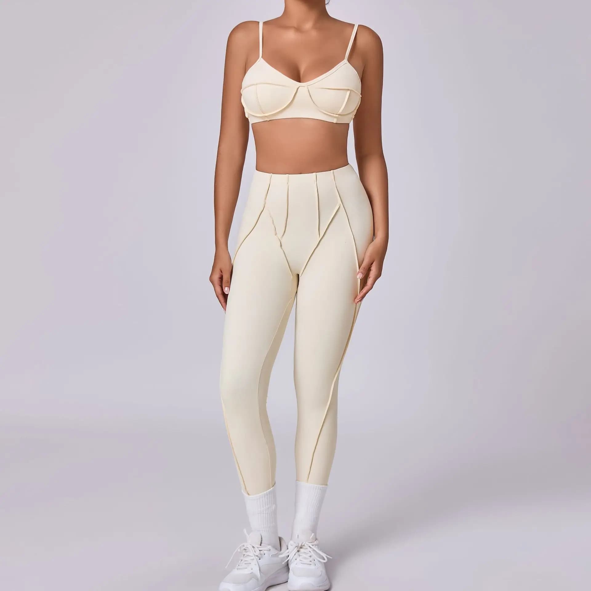 beige / M(50-55KG)Weight