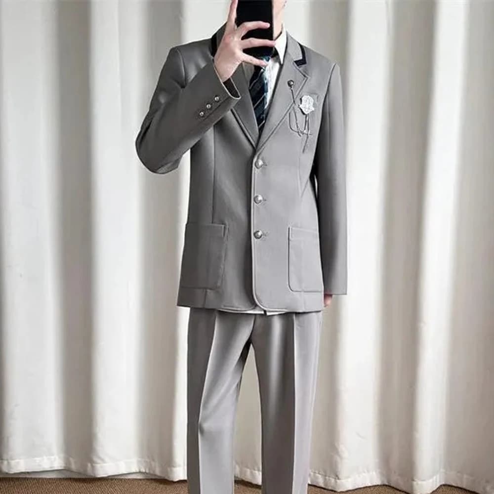 Men's Preppy Blazer Jacket