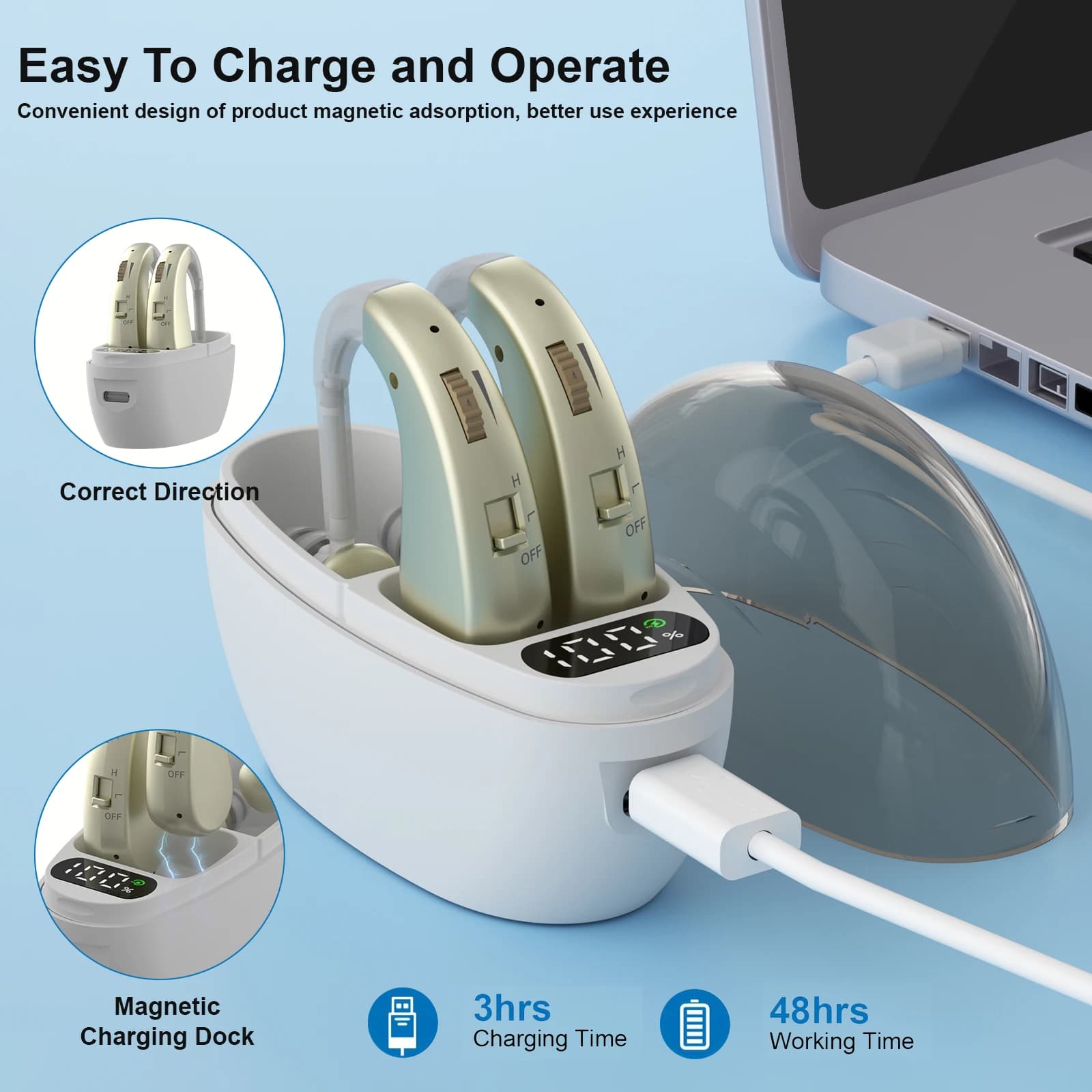 Auxiliary Sound Amplifier Headphones