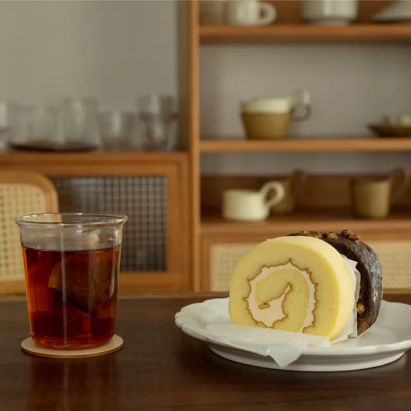 Glass Curled Latte Cup Set