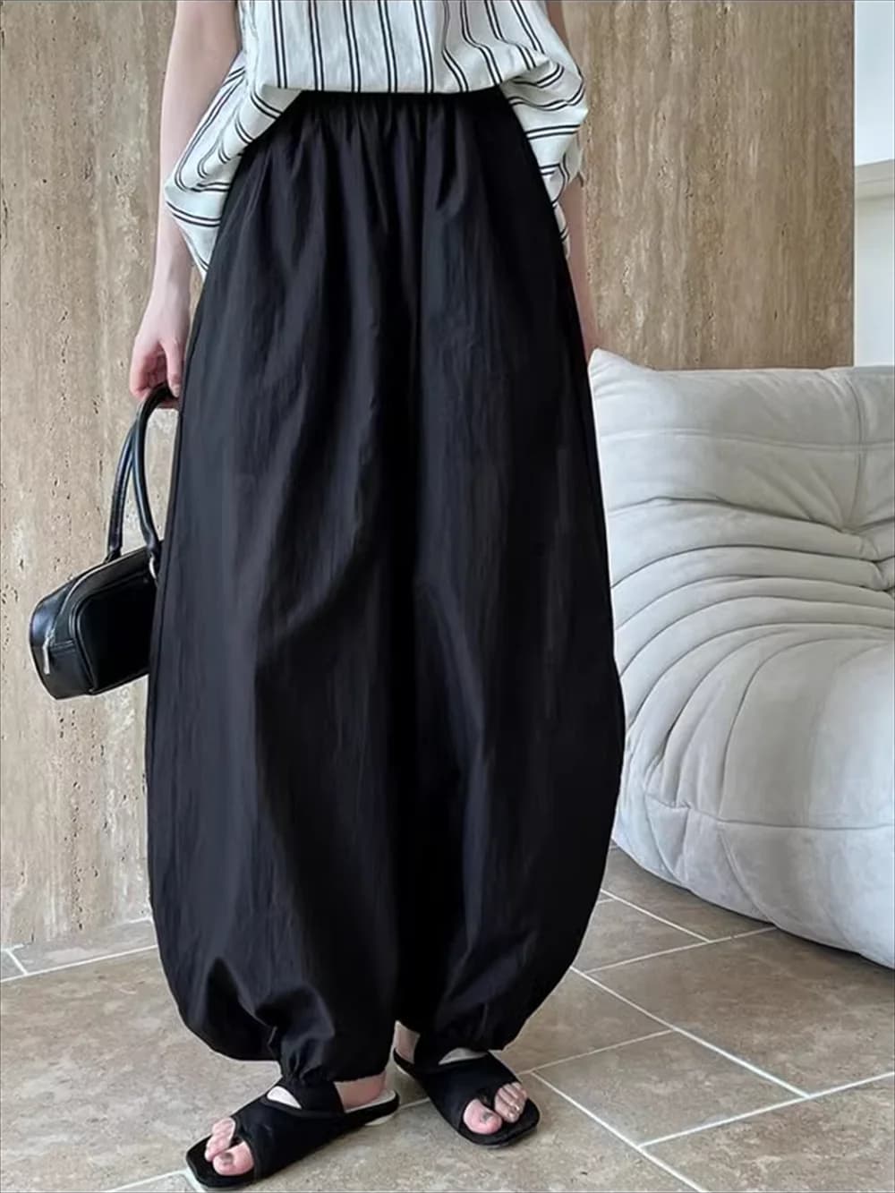 Women's Black Harem Pants