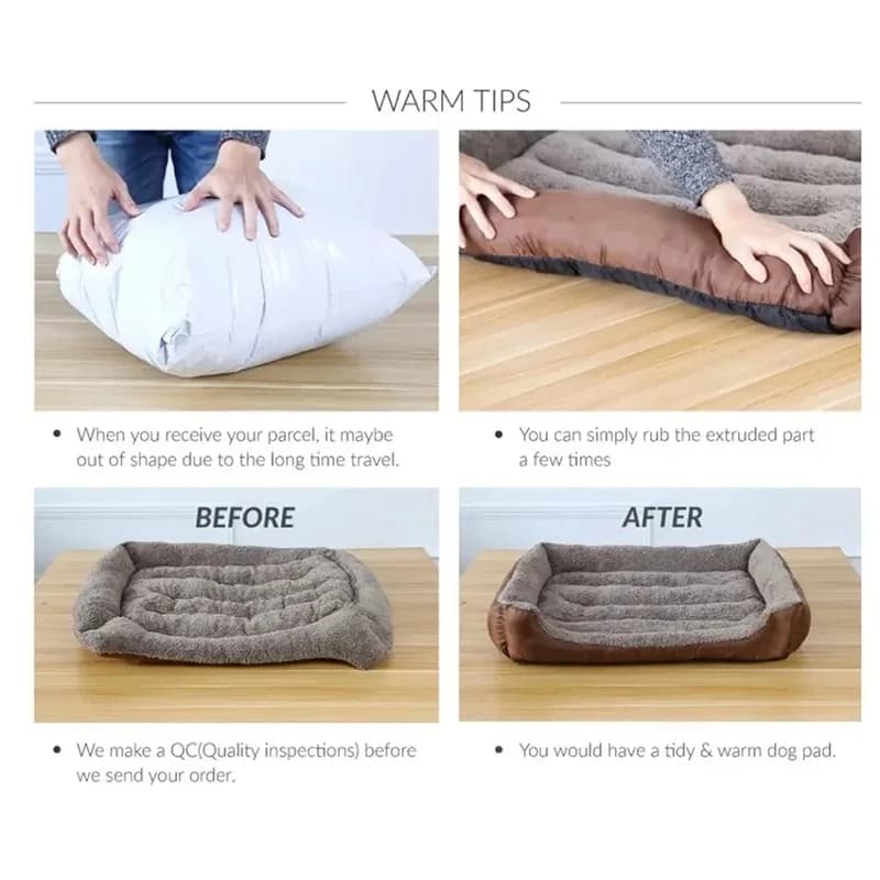 Pet Bed Basket With Cushion