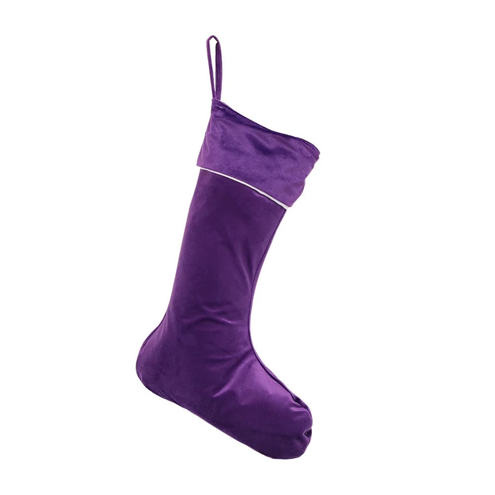 Velvet Christmas Stocking for Kids